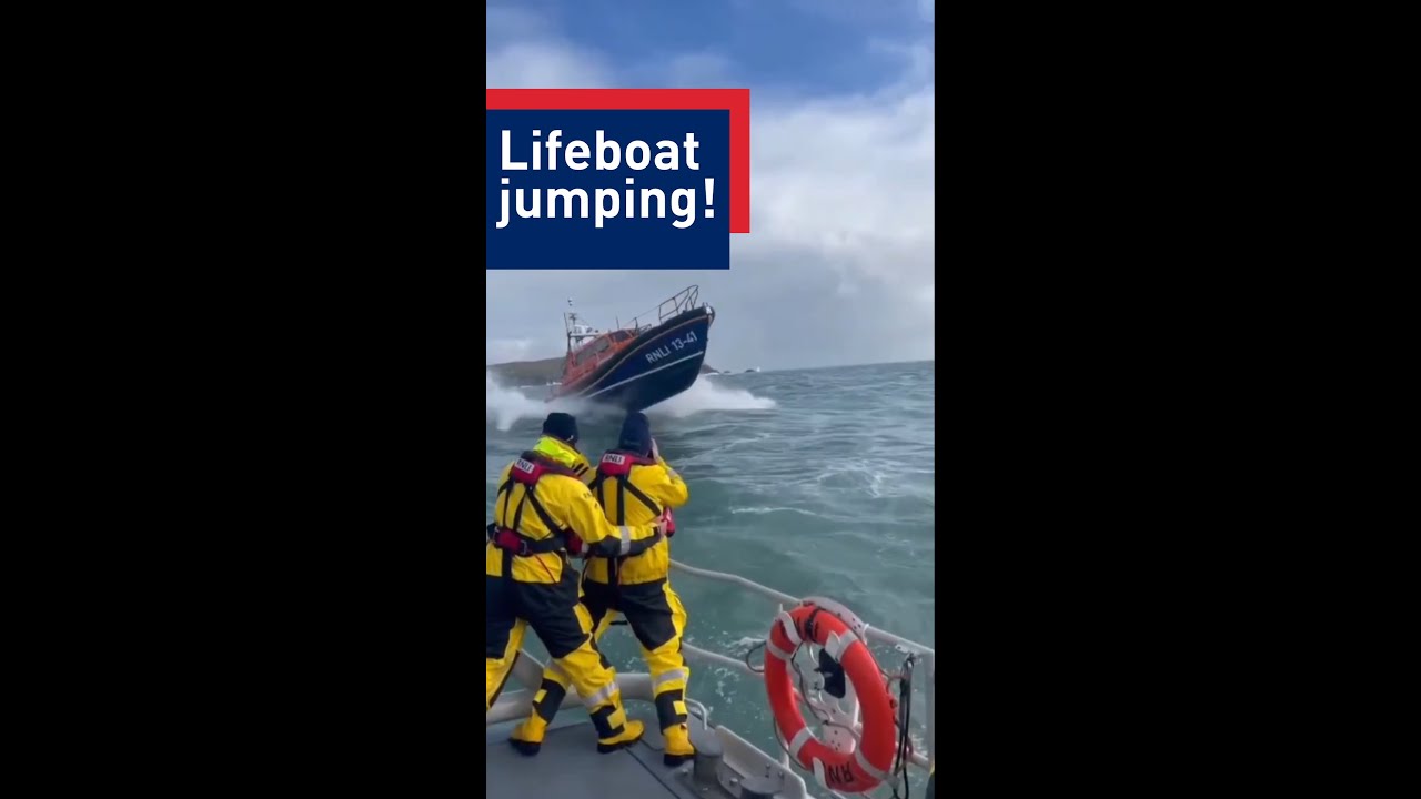 Bet you didn&rsquo;t know #lifeboats can fly?! #photoshoot #RNLI #mightymachines #emergencyvehicles