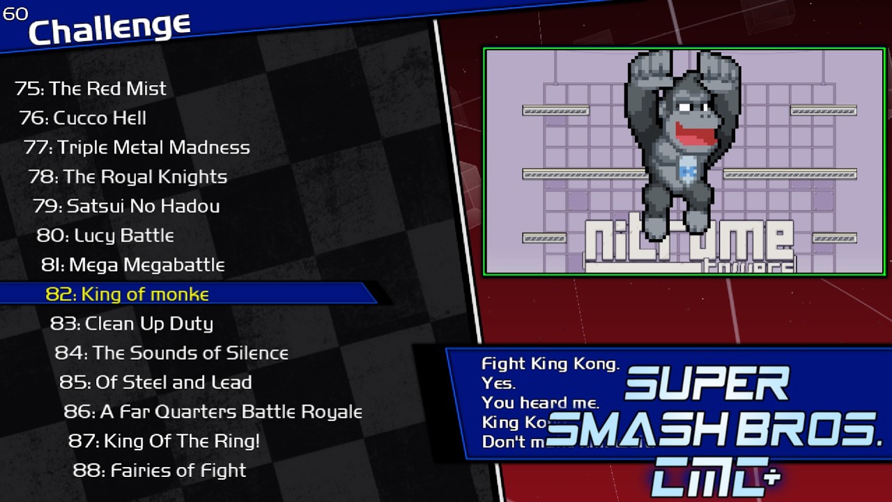Super Smash Bros Crusade CMC+ V8 - Challenge 82 - Unlock King K. Rool
