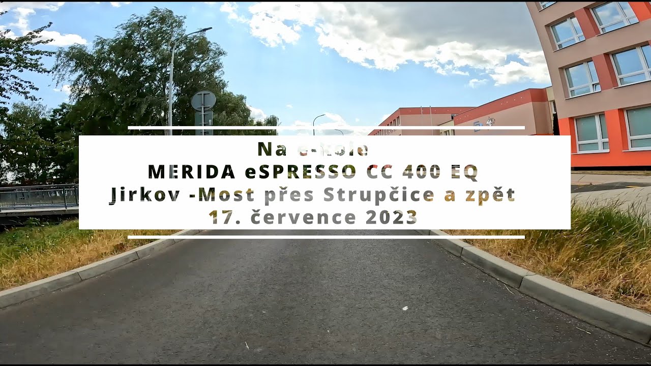 Jirkov - Most přes Strupčice a zpět, cyklostezka 17.7.2023, 4K