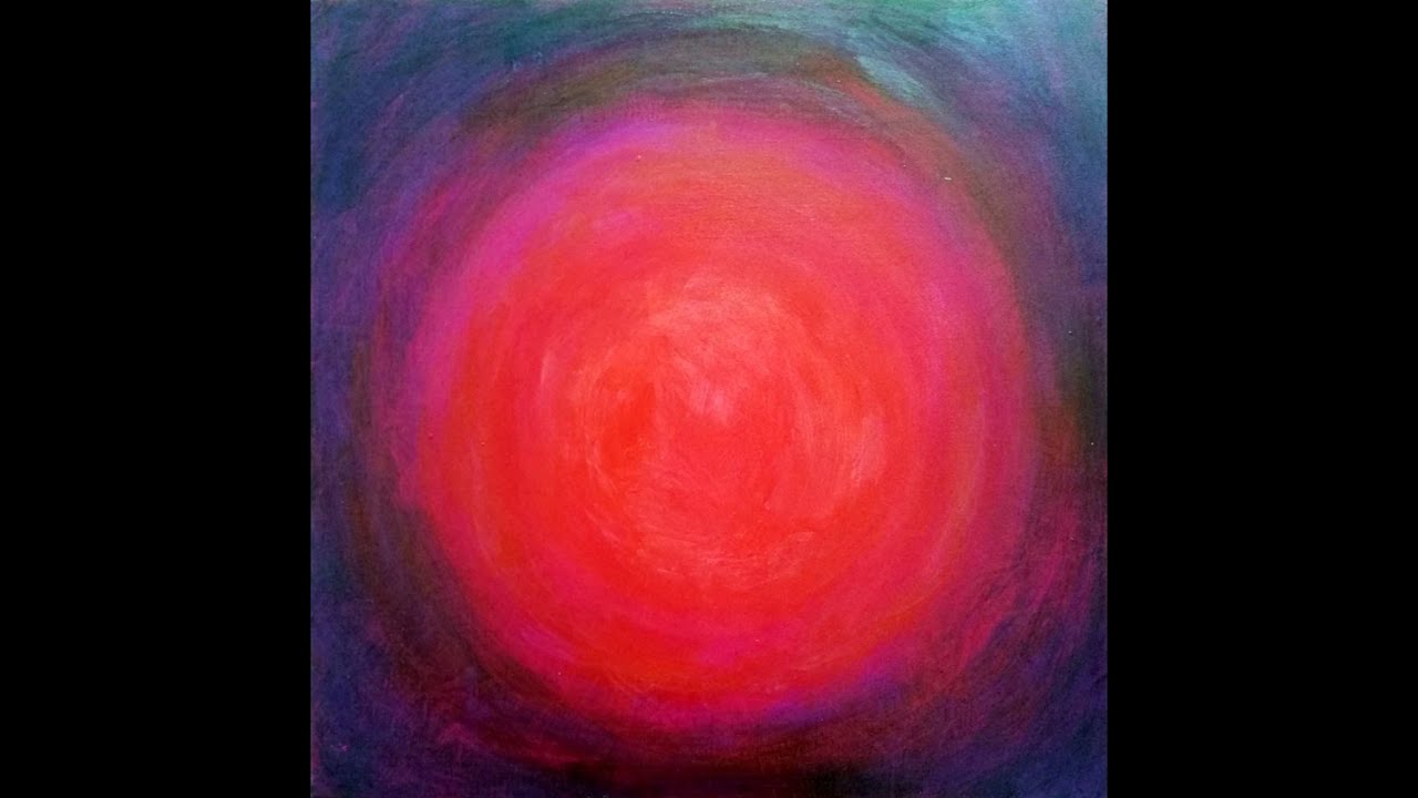 Acrylic Color Field Painting, Example, Acryl Farbfeldmalerei, Beispiel