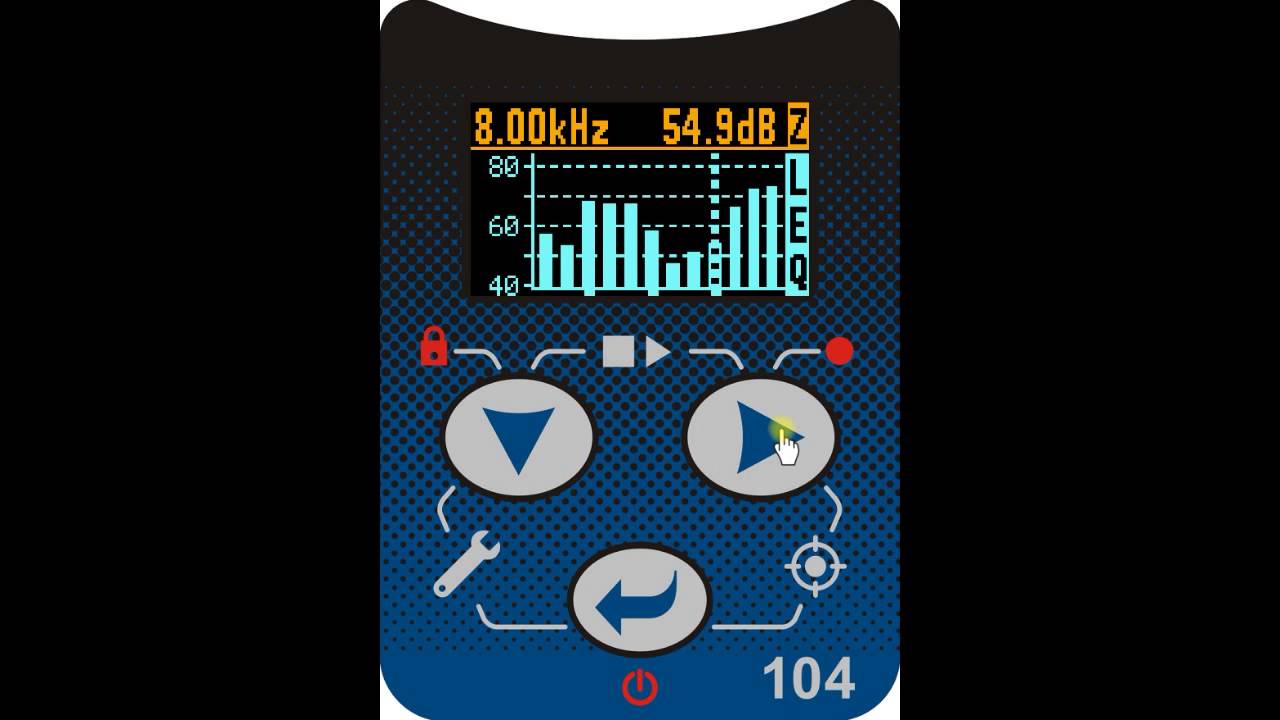 SV104 reading results on screen