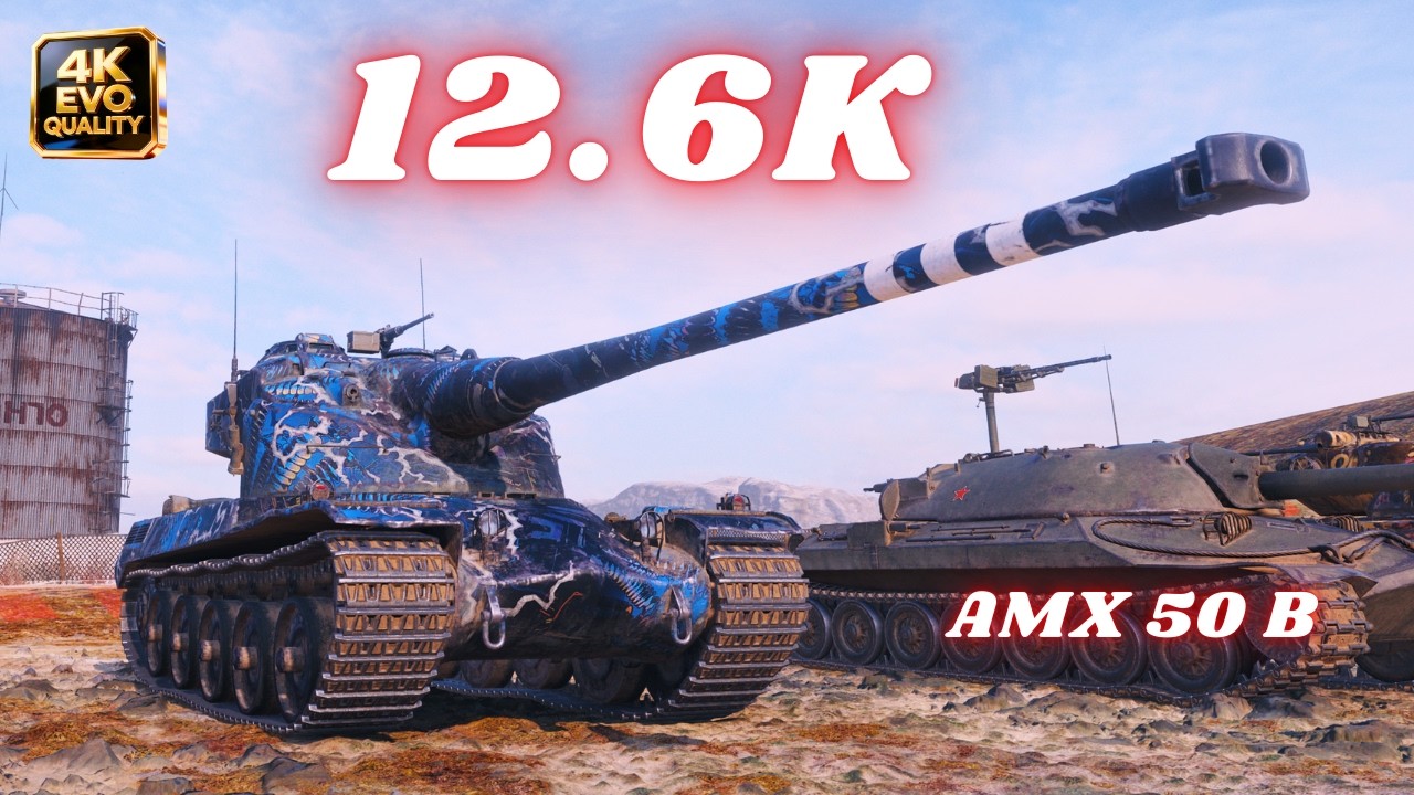 AMX 50 B  12.6K Damage 8 Kills World of Tanks #wot