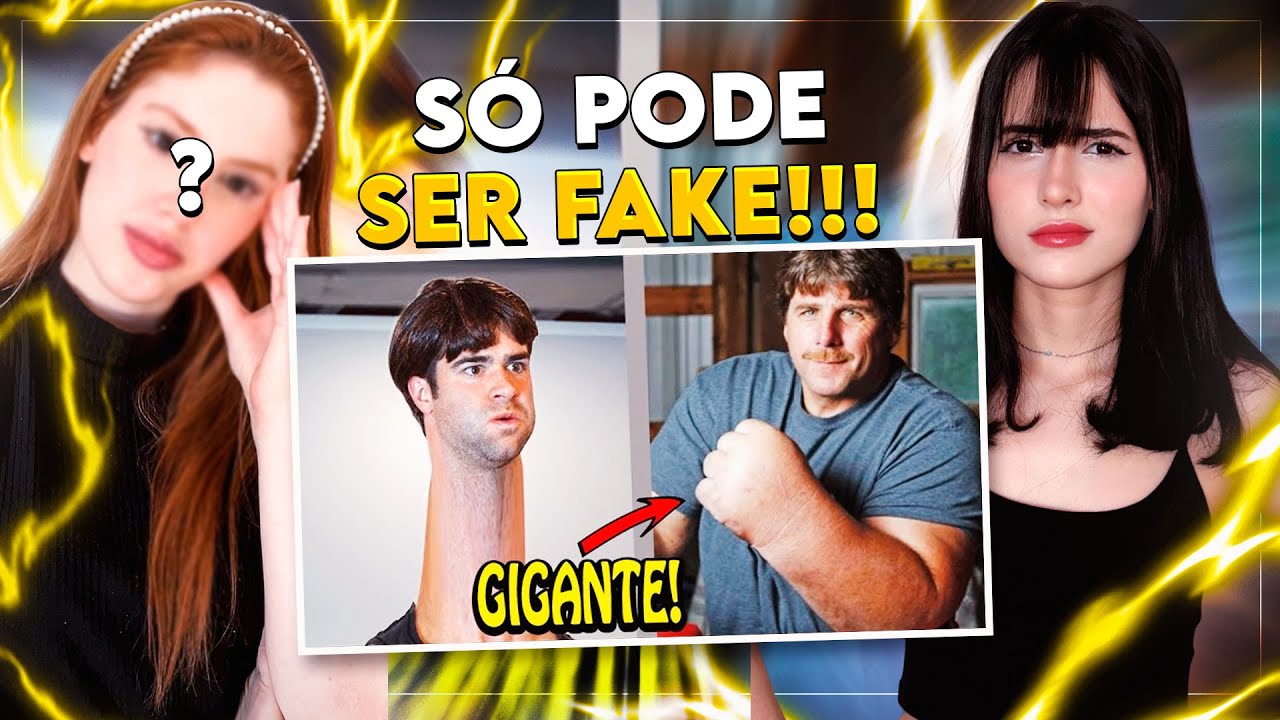 REACT | FALA DE TUDO: 6 Pessoas que tem partes do corpo ANORMALMENTE Grandes!! | CR Reacts
