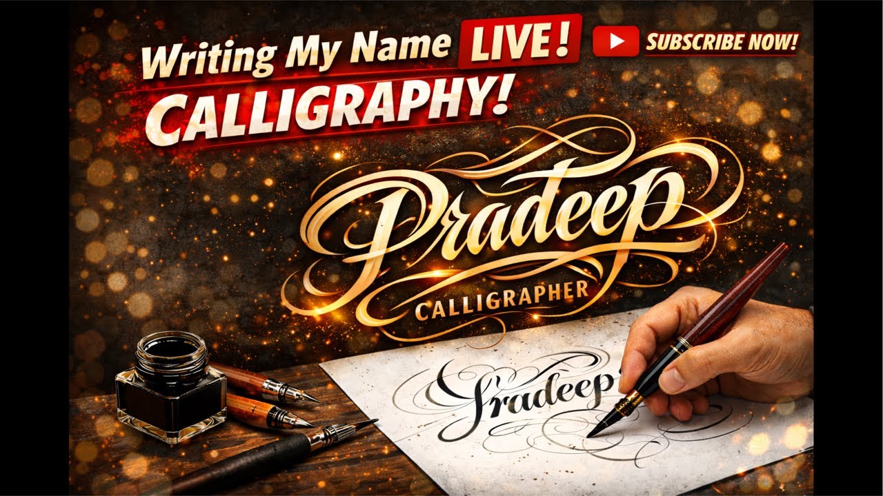 Rose 🌹 Day Special Comment Your Name 😃 Pardeep Calligrapher is live