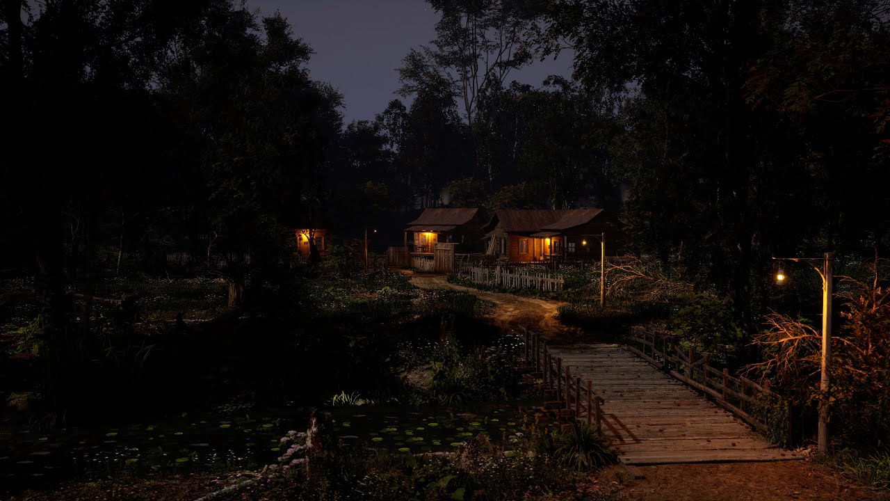 Night Ambience in Rural Countryside | Crickets Chirping for Deep Sleep