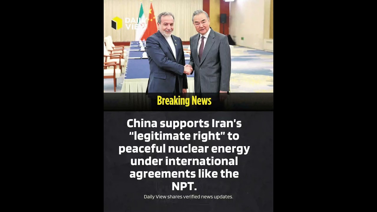 China is once again reinforcing a familiar but strategically important position on Iran, stating
