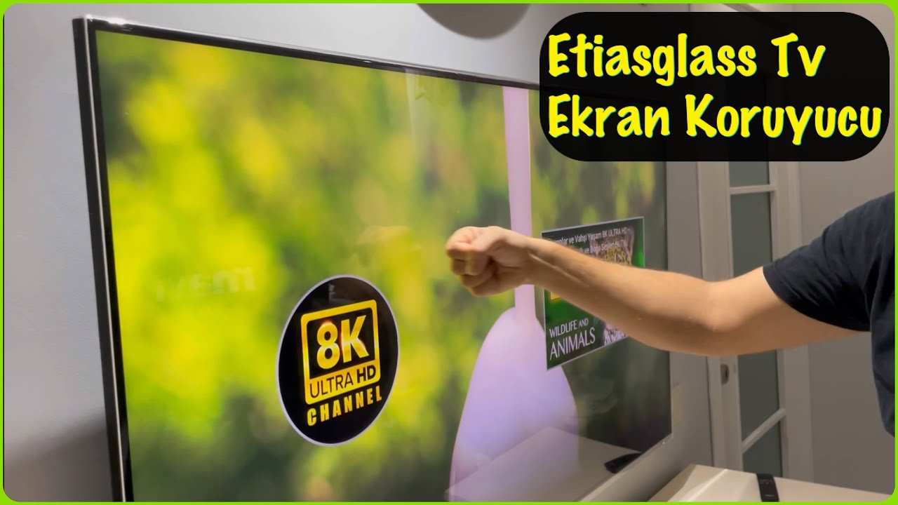 Etiasglass 55 inç Tv Ekran Koruyucu ve Montajı