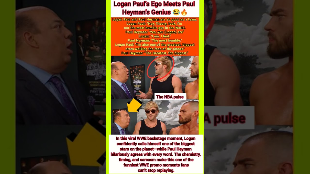 Logan Paul’s Ego Meets Paul Heyman’s Genius 😂🔥