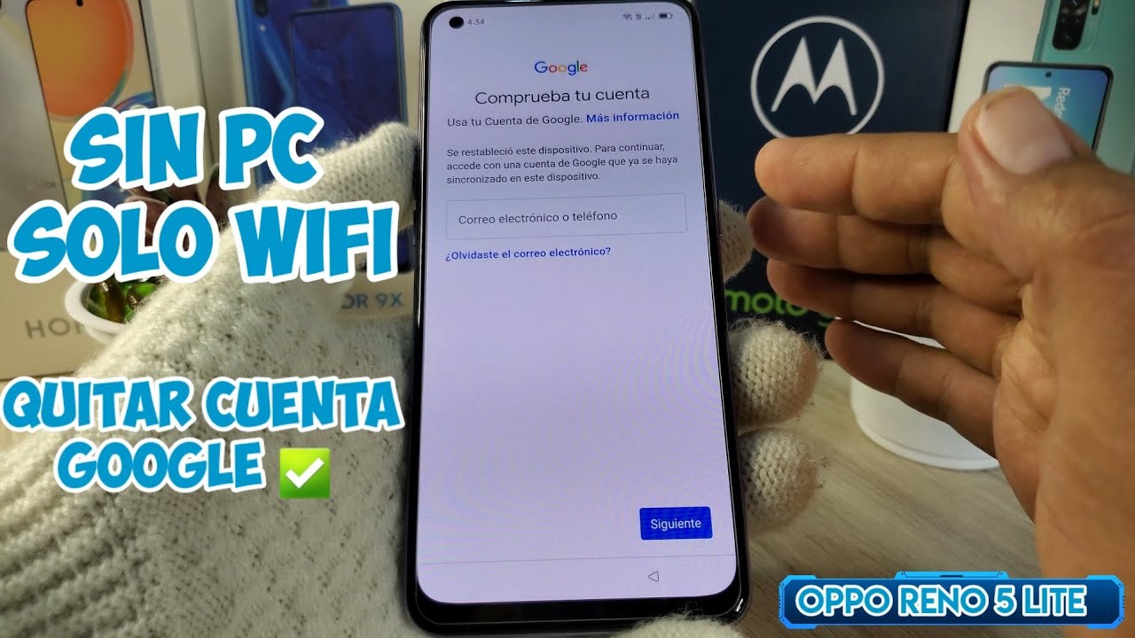 Como Quitar La Cuenta Google Oppo Reno 5 Lite/Sin Pc y Sin Instalar Nada