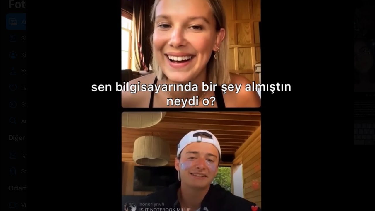 Millie Bobby Brown & Noah Schnapp IG Live (Türkçe Altyazılı)