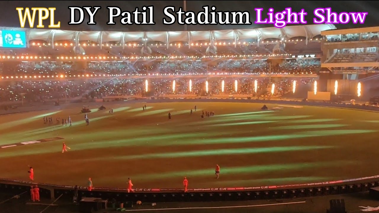 DY Patil Stadium Light Show | WPL | MIvGG