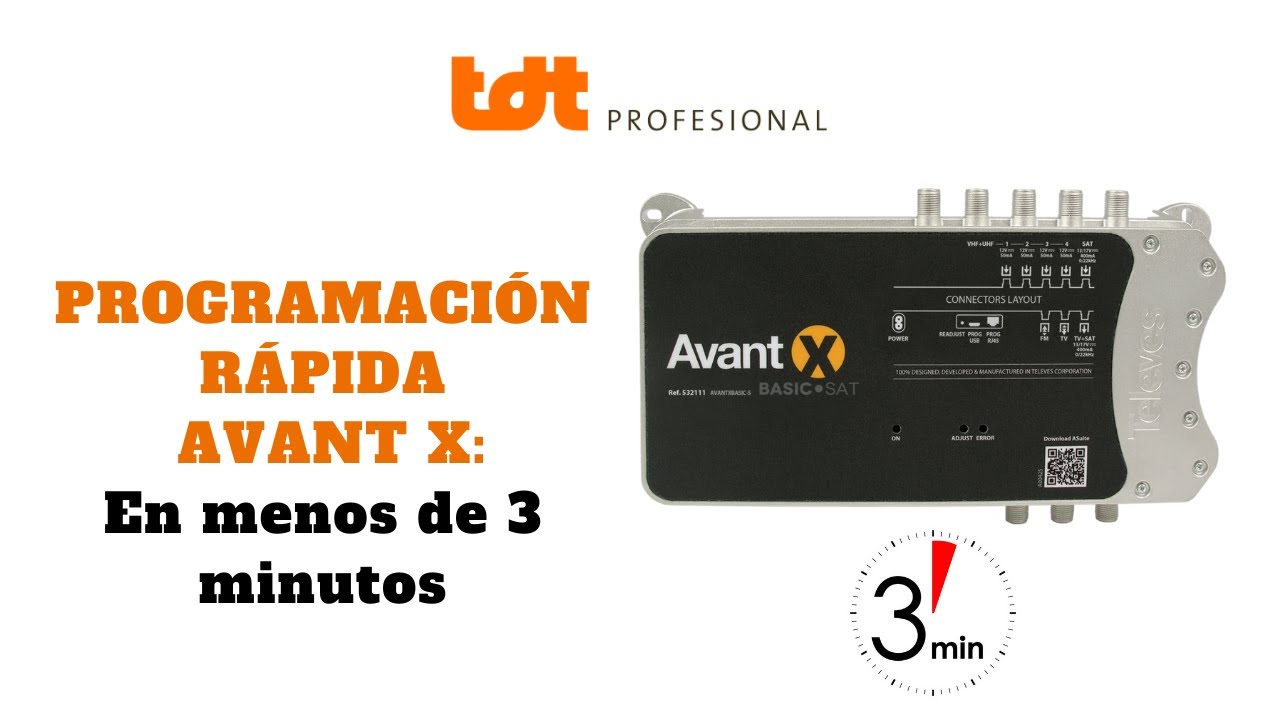 Programar la Central Avant X en 3 minutos