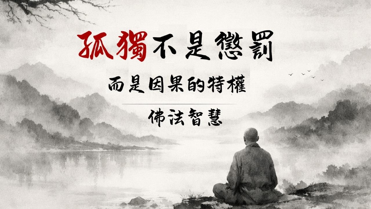 孤獨不是懲罰，是特權——佛學三世因果故事，徹底顛覆你對孤獨的認知#佛學智慧#人格覺醒#精神成熟#佛學故事