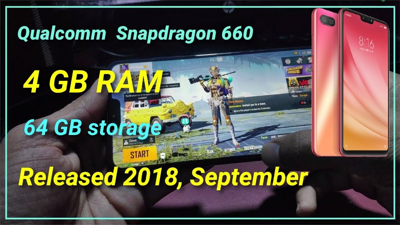 Unboxing Xiaomi Mi 8 Lite Test Game PUBG MOBILE 4 Finger  Gyro