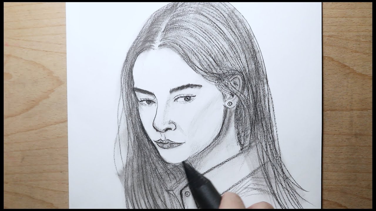 How to draw a girl easy |  easy drawing tutorial step by step
