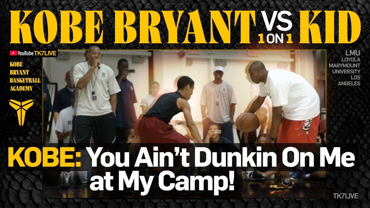 Kobe: You Aint Dunkin On Me at My Camp - KOBE vs Kid, 1 ON 1 ( KOBE CAMP '09 )