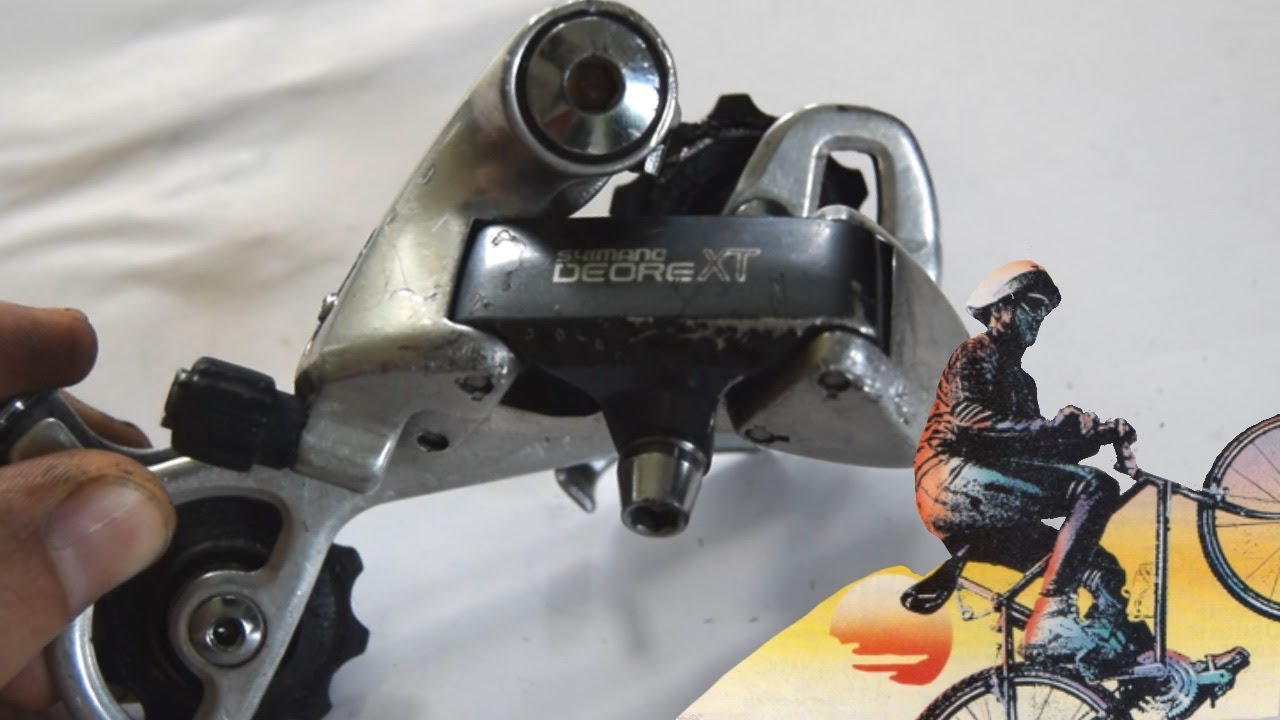 Shimano Deore XT M735 Rear derailleur: Overhaul rebuild clean service