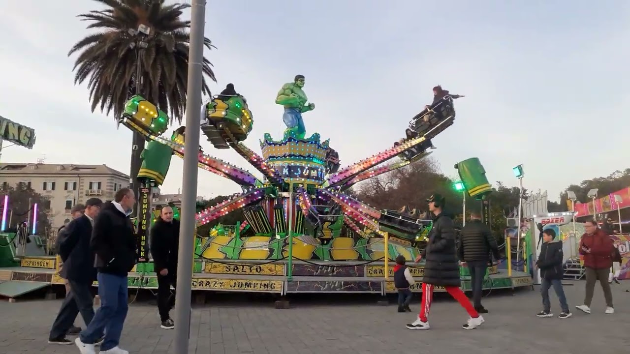 Giostra Jumping Hulk a Savona 23/12/2023