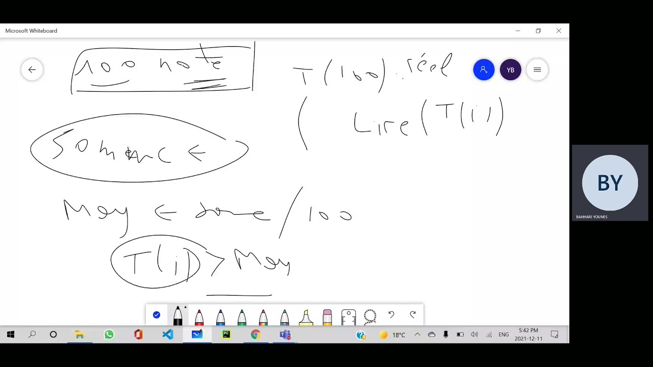 Algorithme 16 exercice les tableaux unidimension part 2