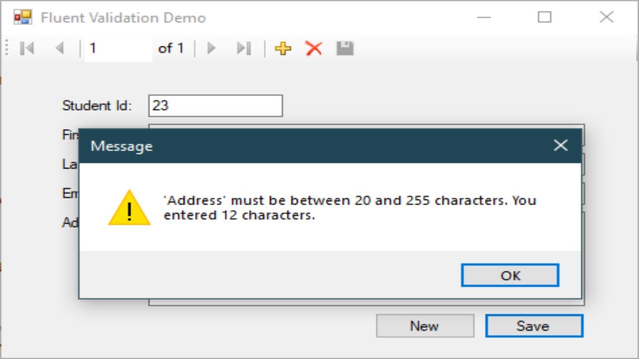 How to Use FluentValidation in C# Windows Forms App | FoxLearn