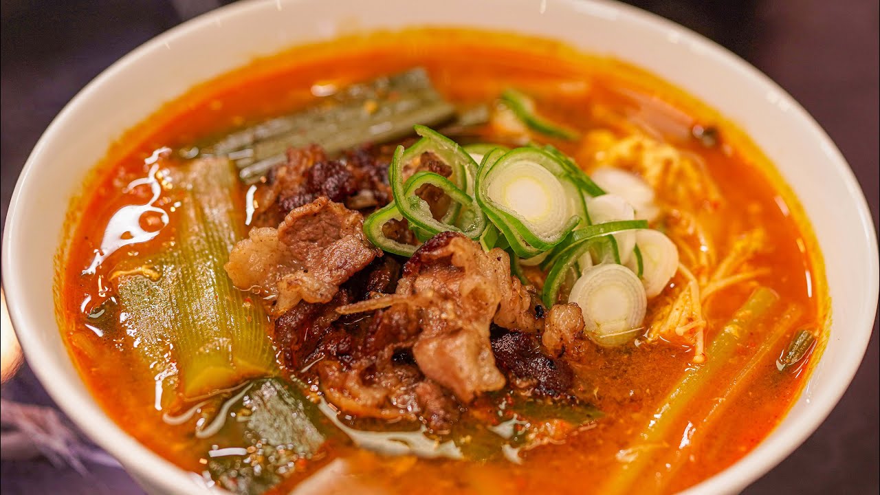 고기 물에 넣고 끓일 필요 없어요! 집밥 활용도 200% 우삼겹 대파 육개장 레시피!