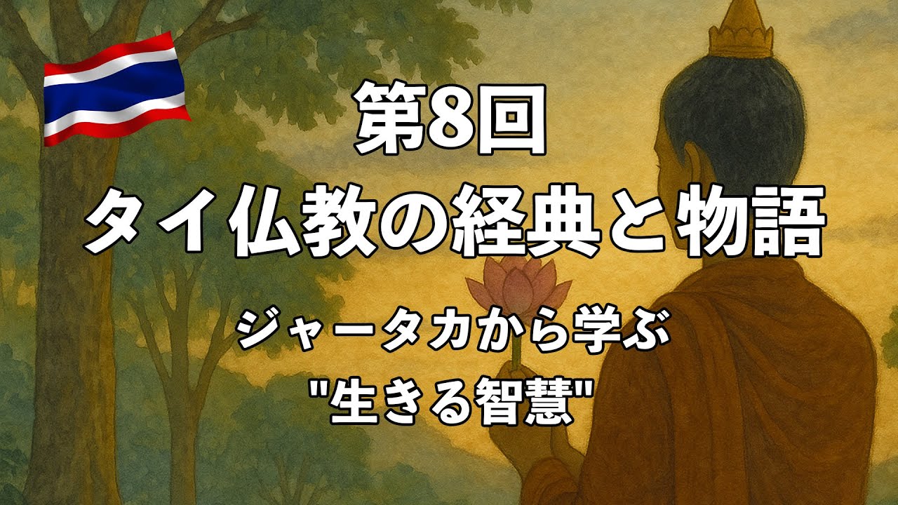 【第8回】🐇タイ仏教の経典と物語✨｜ジャータカから学ぶ
