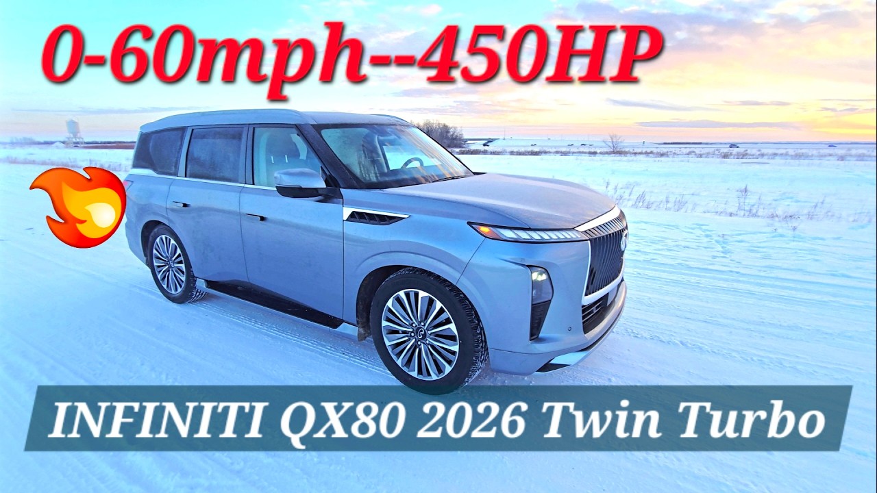 0-60 Acceleration 2026 INFINITI QX80 TWIN TURBO 450HP -- 0-60Mph Powerful Beast