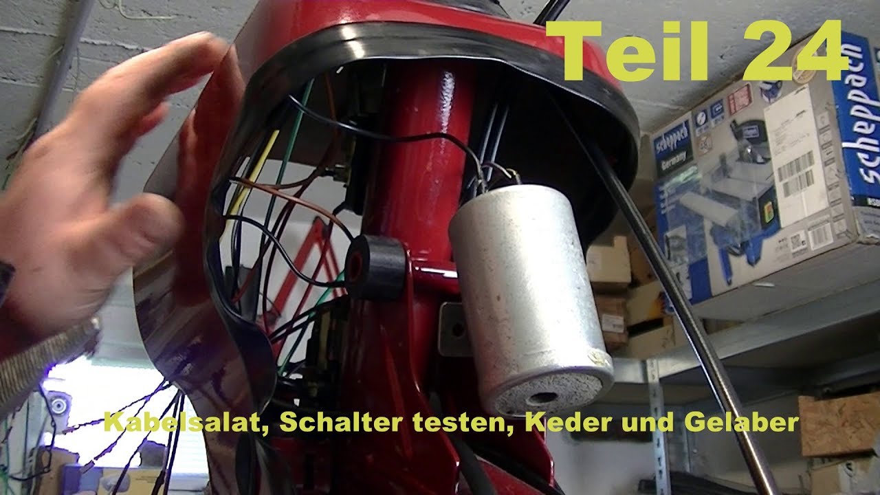 Projekt Simson Star Bj. 1974 Teil 24 Keder und Schalter testen
