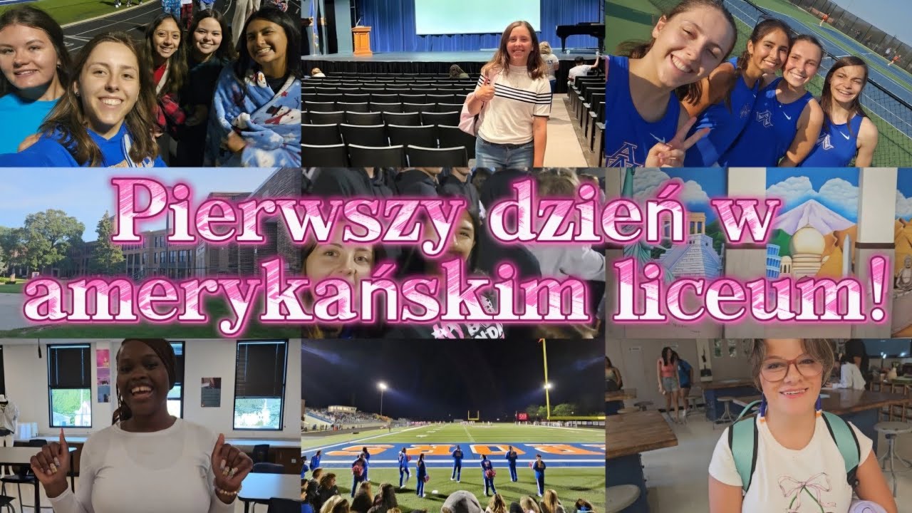 Mój pierwszy dzień w liceum w USA!🇺🇸🏫