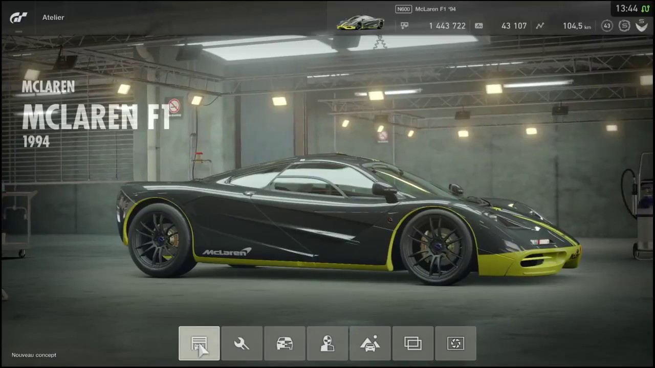 McLaren F1 1994 - BOP - All around tune - All tires.  OK from N500 toN900
