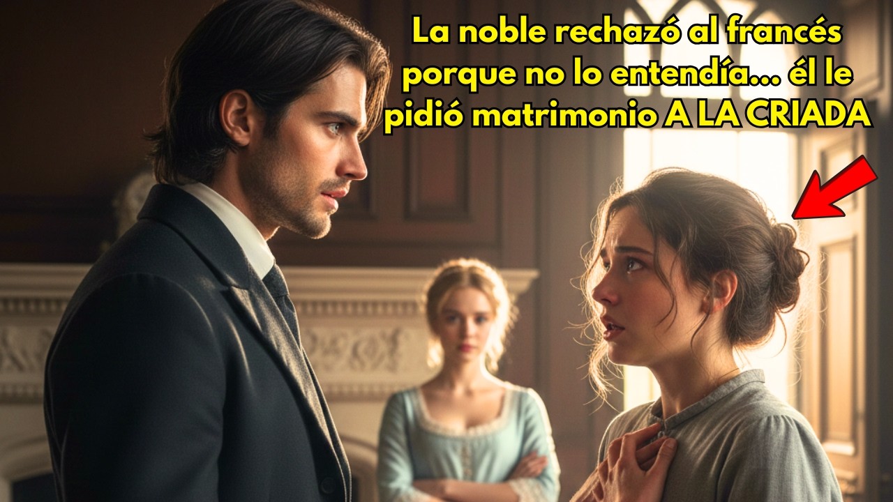La noble rechazó al francés porque no lo entendía… él le pidió matrimonio A LA CRIADA