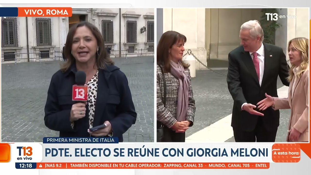 Presidente electo se reúne con Giorgia Meloni en Italia