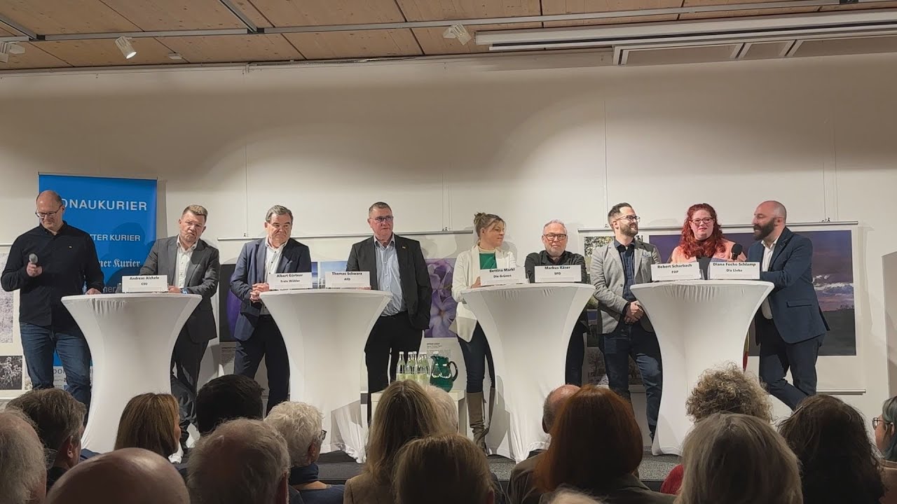 Kommunalwahl 2026: Podiumsdiskussion in Pfaffenhofen | Landratskandidaten