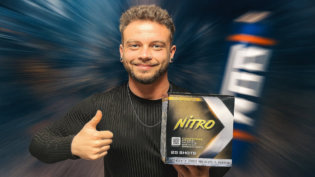 Piękna złota wyrzutnia NITRO! Nowy importer Pyroshine!