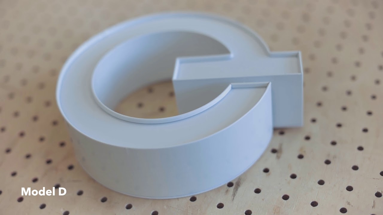 Production of 3D letters with LED lighting | Produkcja przestrzennych liter 3D z oświetleniem LED