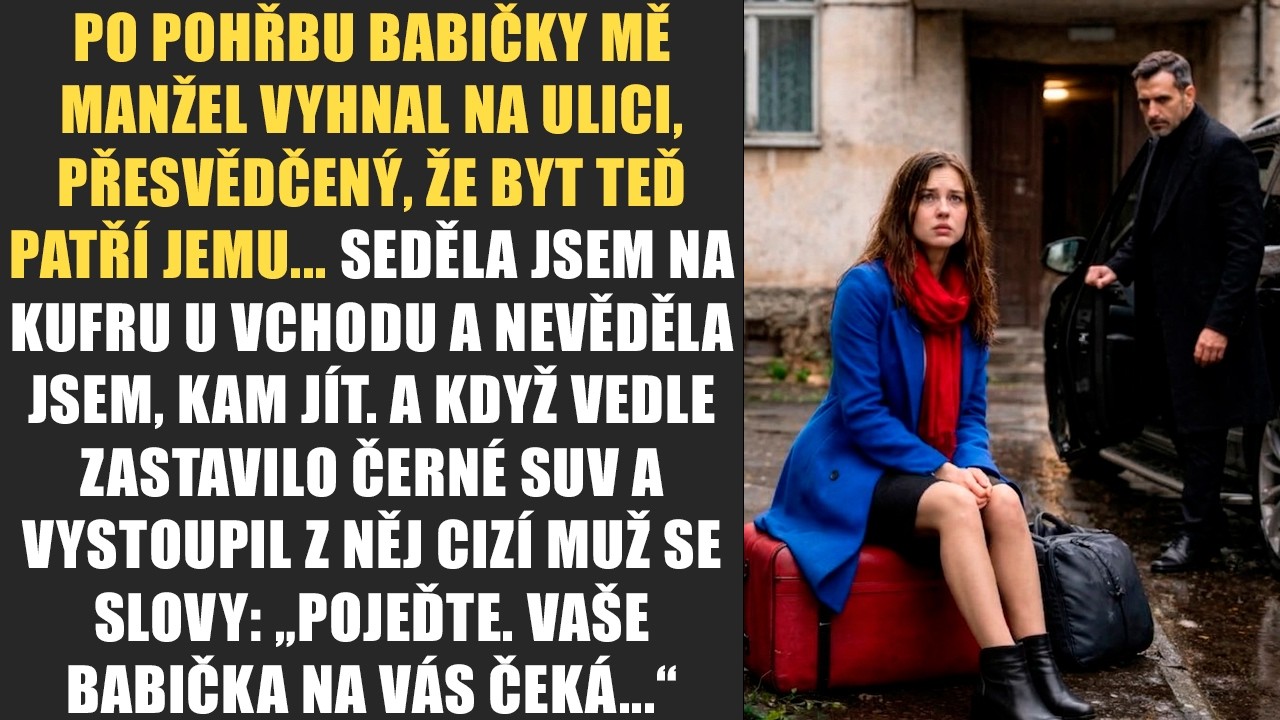 Po pohřbu babičky mě manžel vyhnal na ulici, přesvědčený, že byt teď patří jemu... Seděla jsem na...
