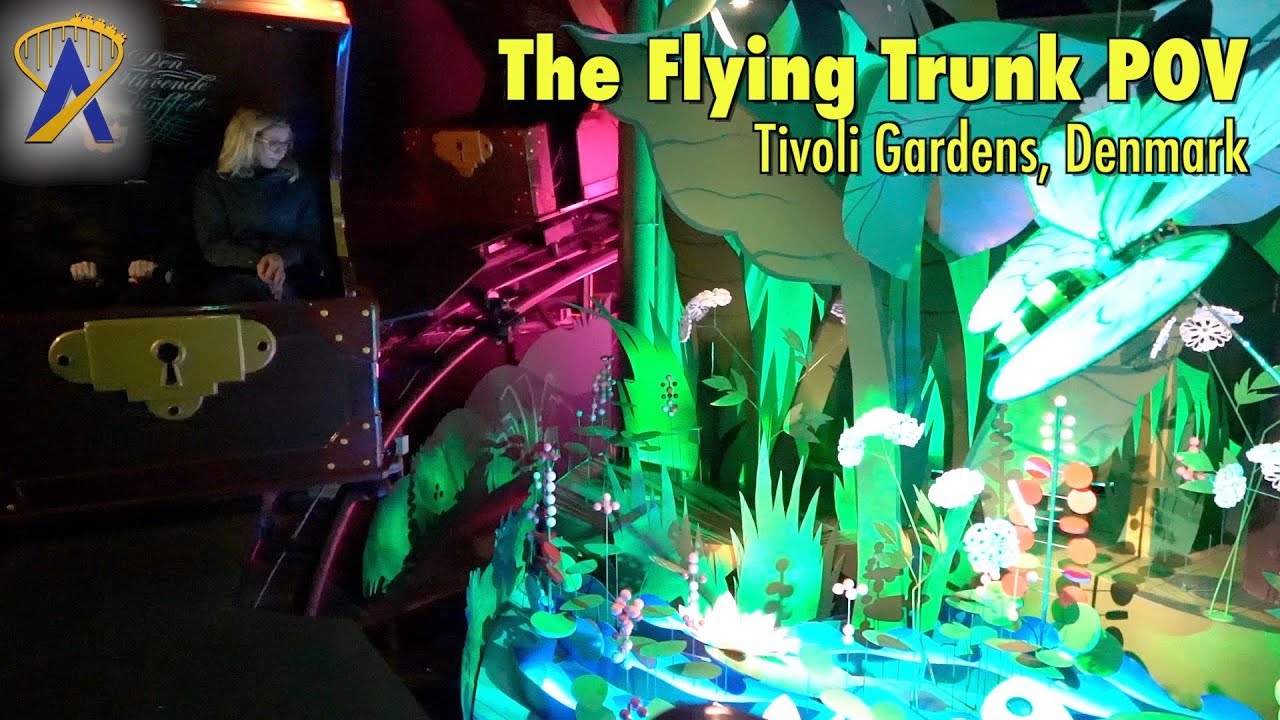 The Flying Trunk - Den Flyvende Kuffert POV at Tivoli in Copenhagen, Denmark