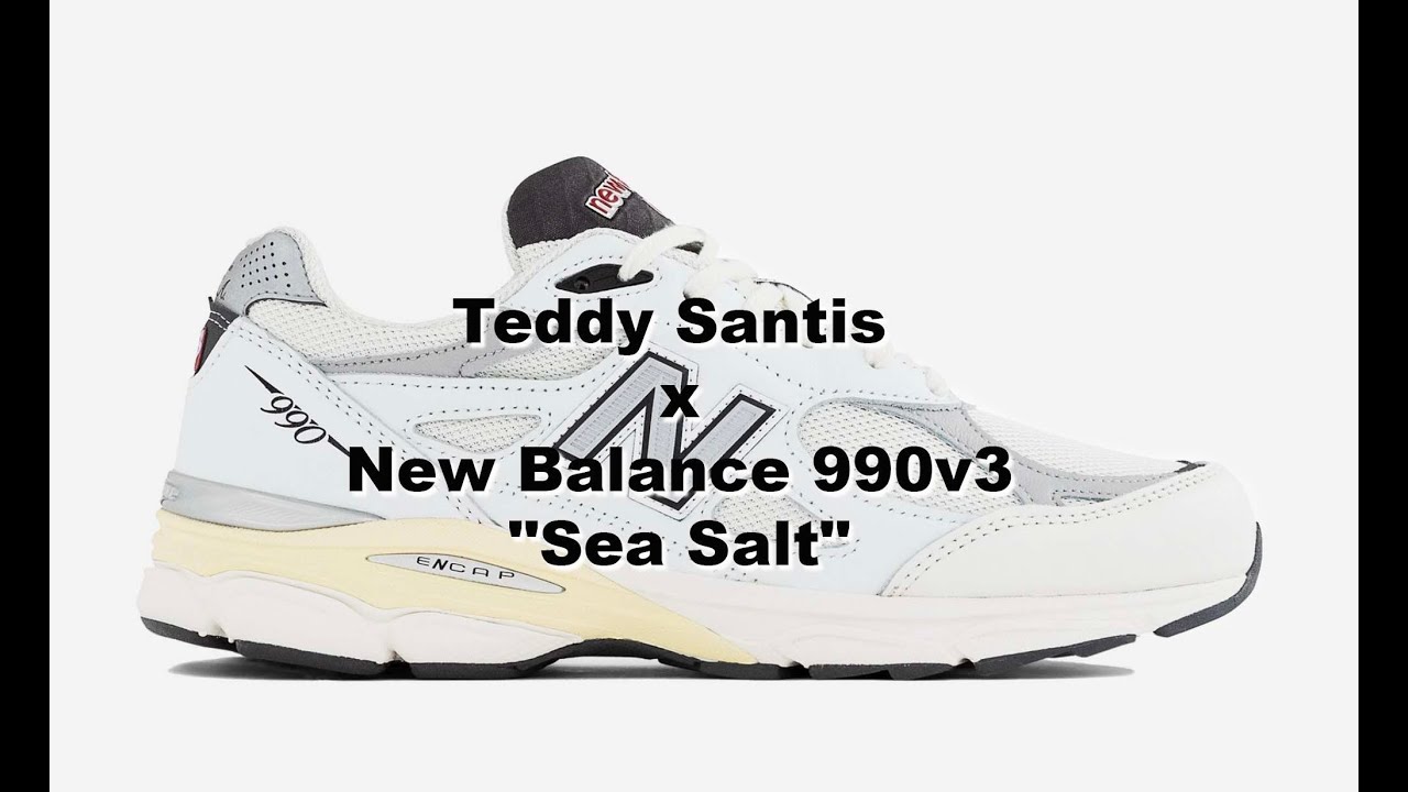 New Balance 990v3 Made In USA By Teddy Santis  “Sea Salt” Leather