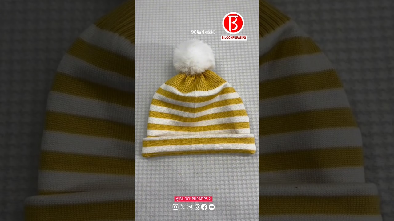 The method of turning two sweater sleeves into a hat is simple and practical. Go and try it out once
