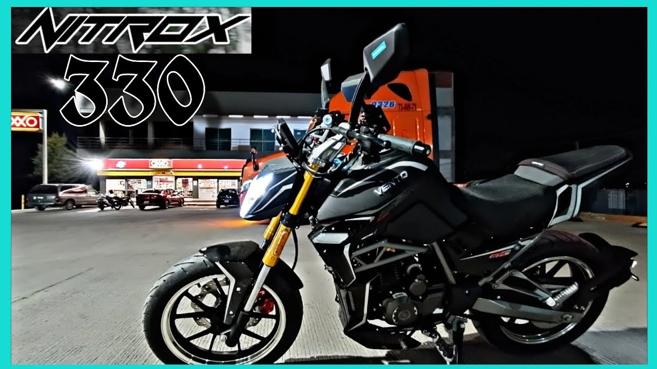 VENTO NITROX 330 TEST DRIVE NOCTURNO 🌕 POR TAN SOLO $44,999 EN COPPEL 🤑 #motovlog #bikers #motos