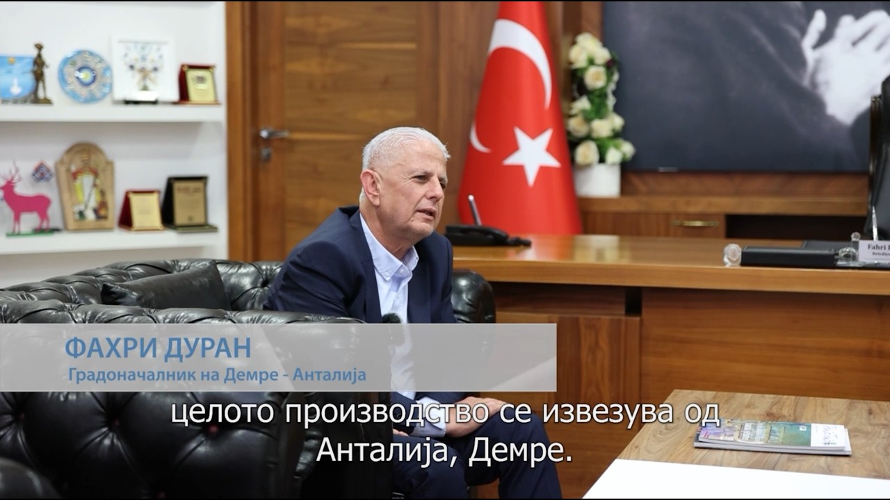 Demre'nin Güzellikleri ve Noel Baba Festivali Makedonya Devlet Televizyonu'nda