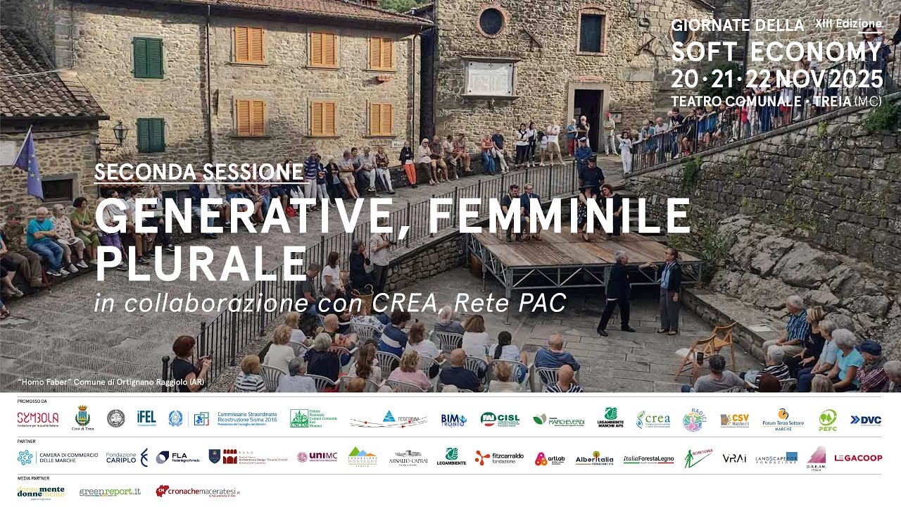 Giornate della Soft Economy | Seconda Sessione: GENERATIVE, FEMMINILE PLURALE