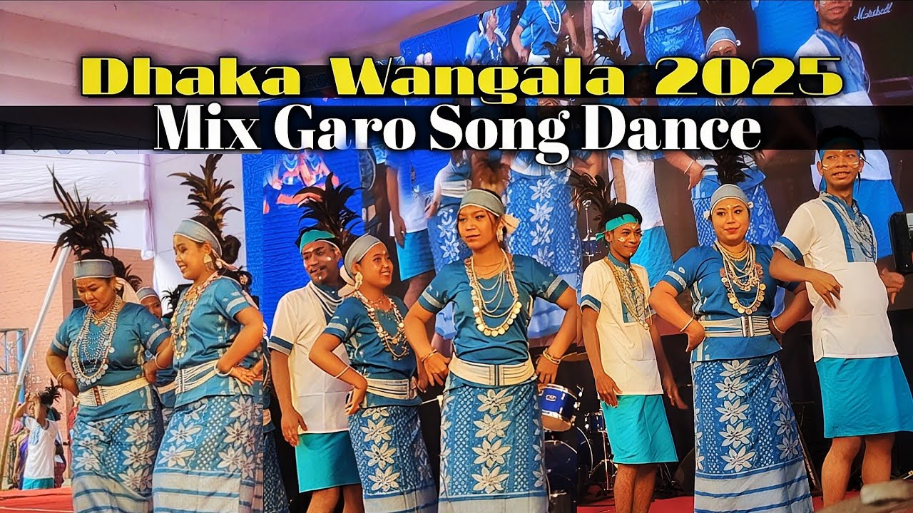 Garo Mix Dance Fever 💥 Dhaka Wangala 2025 | Minil Nakam Bitchi Garo Song | Mrong Collection 