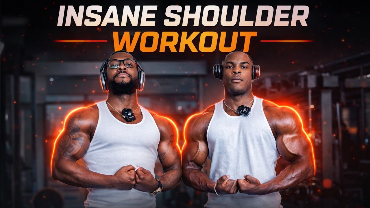 INSANE 3D SHOULDER WORKOUT FT MY BROTHER @Yanyburg_fitt 💪🏿💯🔥