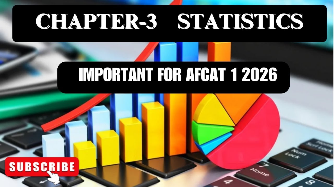 Statistics | Best Tricks to Solve Questions Fast | AFCAT 2026 Special Class.