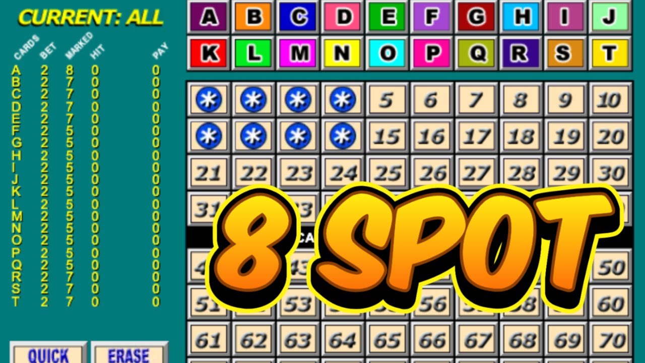 8 pack of 5s and 7s on Multicard Keno