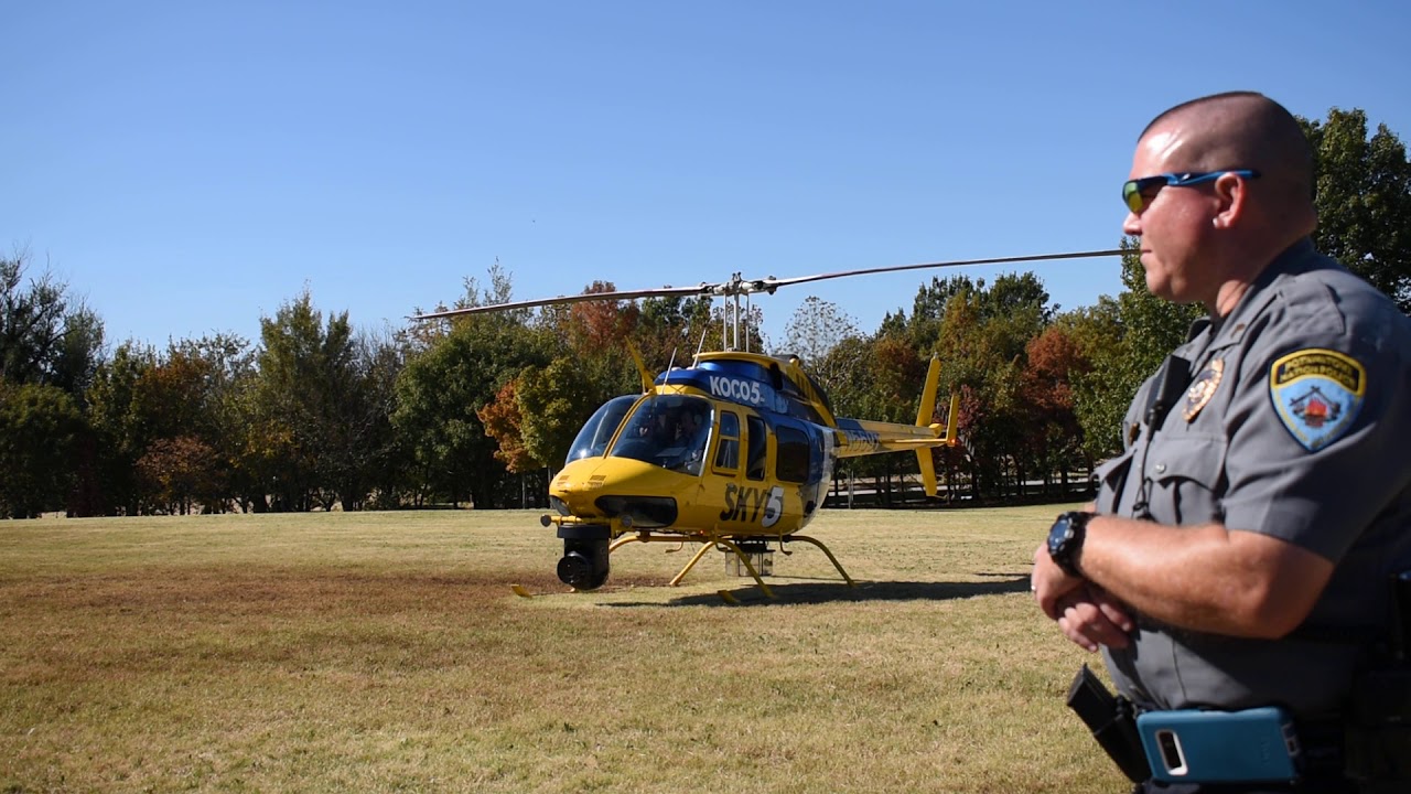 Bell 206 L4 spool up/take off (KOCO News 5, Oklahoma City)