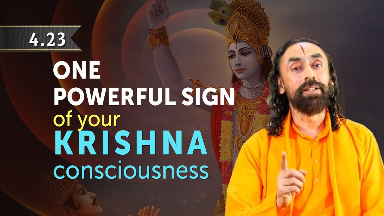 BG 4.23 | ONE Powerful Sign of Your Krishna Consciousness | Bhagavad Gita Inspiration