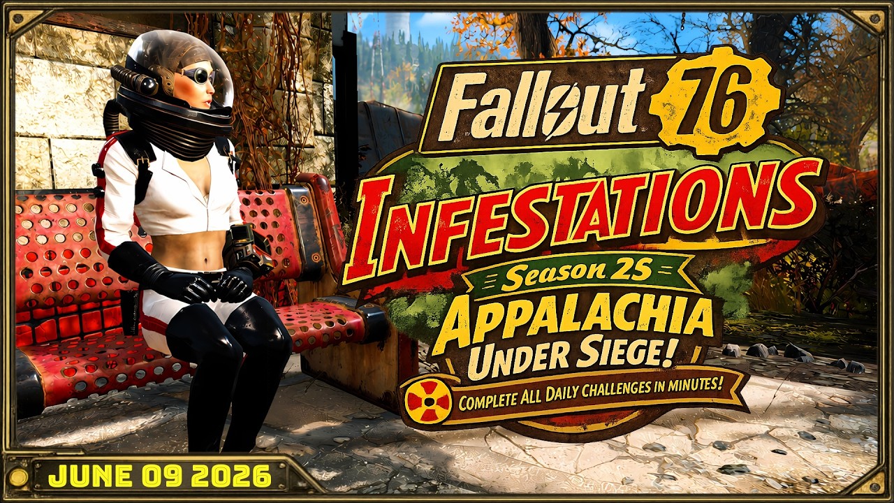 Выполните все ежедневные испытания за считанные минуты! Fallout 76 &mdash; вторник, 9 июня 2026 г.