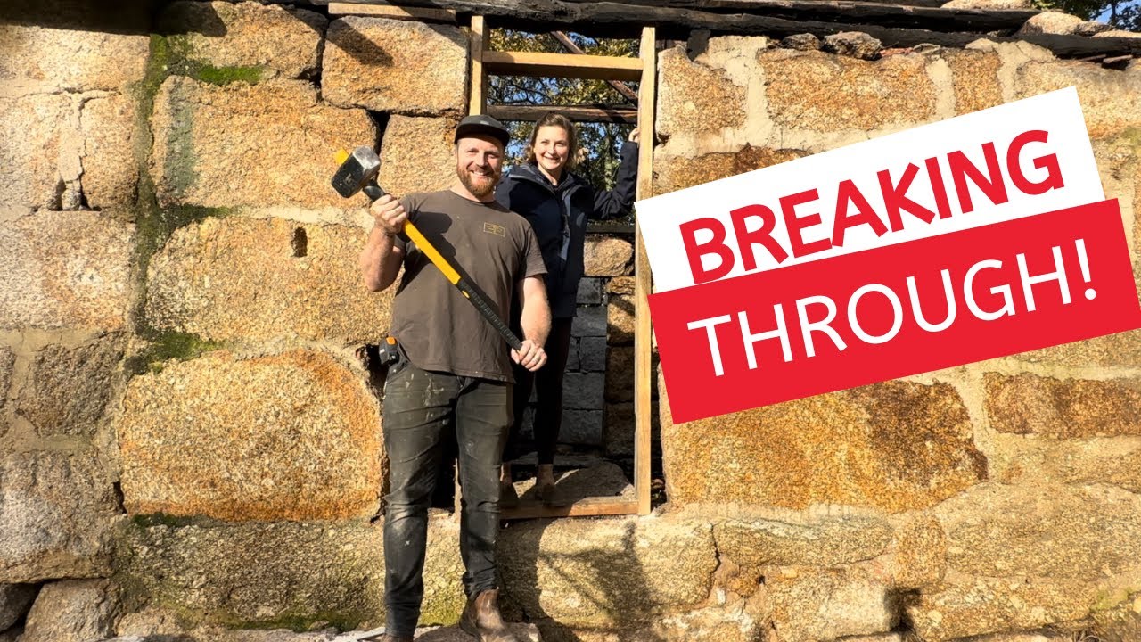 #01 OFF GRID - SELF BUILD - WORKING WITH GRANITE! It’s not easy! 💪🏼